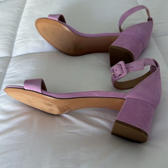 Banana Republic Lilac Suede Block Heeled Sandal - Picture 8 of 10
